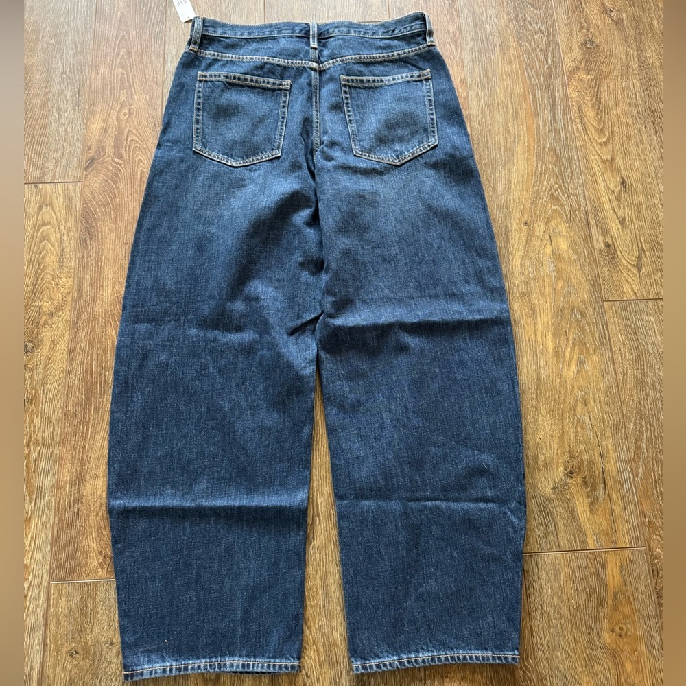 Gap high rise barrel 12 31 Dark Indigo Blue Women's Jeans - Picture 3 of 7